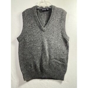 VTG Mens Sweater Vest L Shetland Wool Blend The Sundays Sportswear Grandpacore
